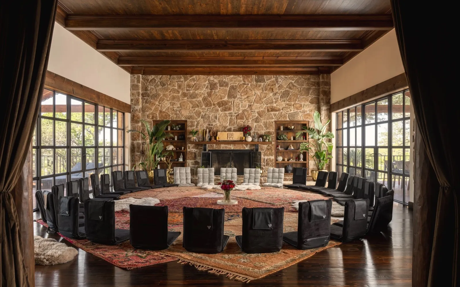 The great room at HAVAN set in a circle